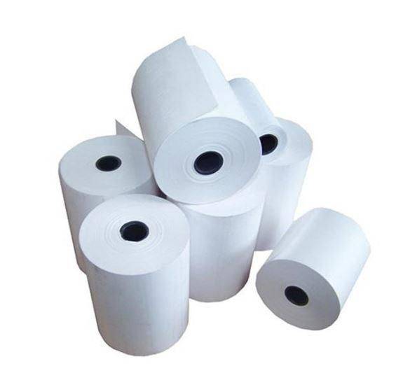 Star Micronics Permanent Linerless Label MCL32C: 80 mm breed, 80 m lang, verpakking van 12 rollen, linerloos label-0