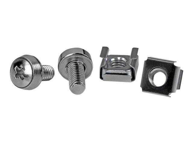 StarTech.com M6 Bevestigingsschroeven en Cage Nuts voor Server Rack - 100 stuks (CABSCREWM62) CABSHELF1U-4