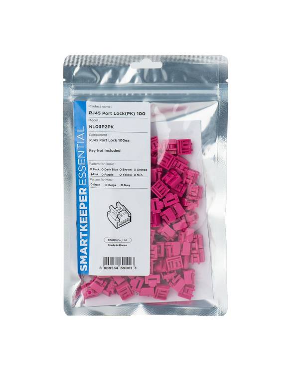 SmartKeeper Basic "RJ45 Port" Blocker roze 100 st.