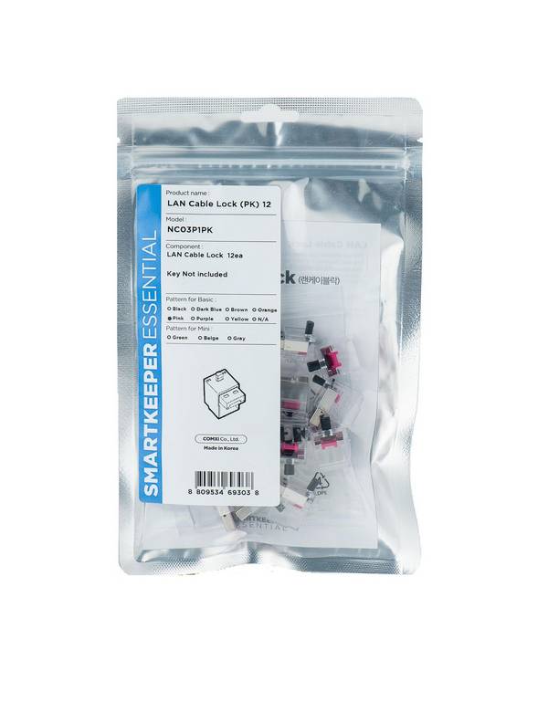 SmartKeeper Basic "LAN Cable" Slot roze 12 st.