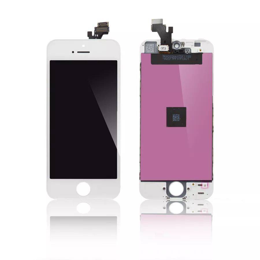 CoreParts iPhone 5 LCD-scherm, wit touchscreen en glas, complete montage, hoge kwaliteit-0