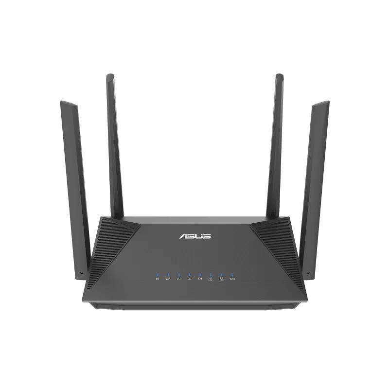 Asus RT-AX52 (AX1800) Dual Band WiFi 6 Uitbreidbare Router, Instant Guard, Ouderlijk Toezicht met Planningsfunctie, Inge-0
