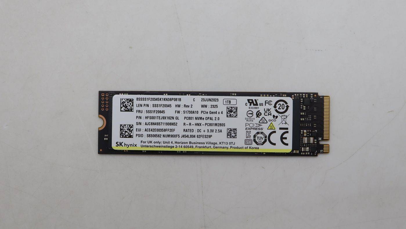 Lenovo SSD_ASM 1T,M.2,2280,PCIe4x4,SKH,OP-0