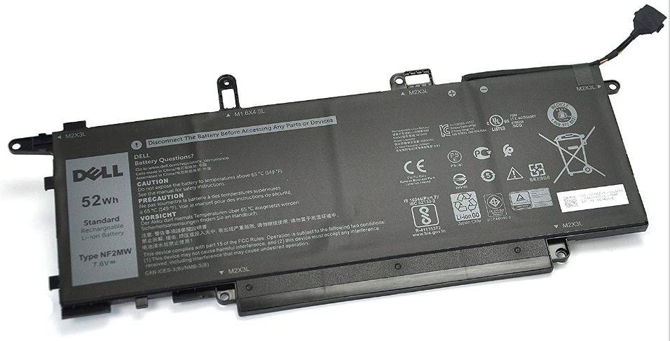 Dell Battery, 52WHR, 4 Cell, Lithium Ion-0