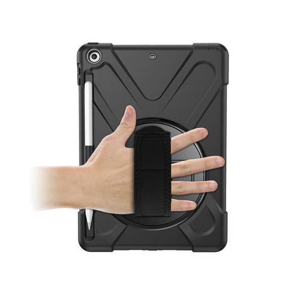 eSTUFF Defender Case - Achtercover voor tablet - Zwart - 9.7 - voor Apple 9.7-inch iPad (5e generatie, 6e generatie