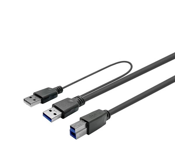 Vivolink USB 3.0 Actief 3m Koperen Kabel A male - B male 3m (compatibel met USB 2.0 & USB 3.0)
