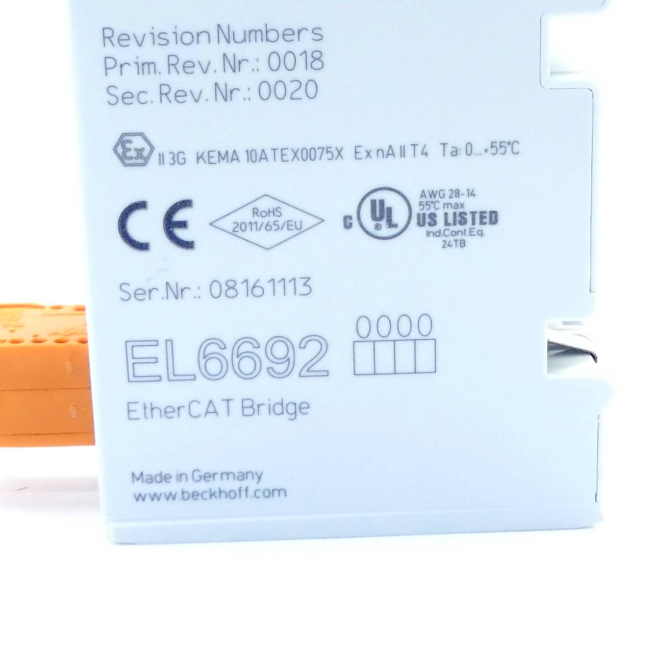 Beckhoff EL6692, EtherCAT-klem, Communicatie-interface, EtherCAT-brug-1