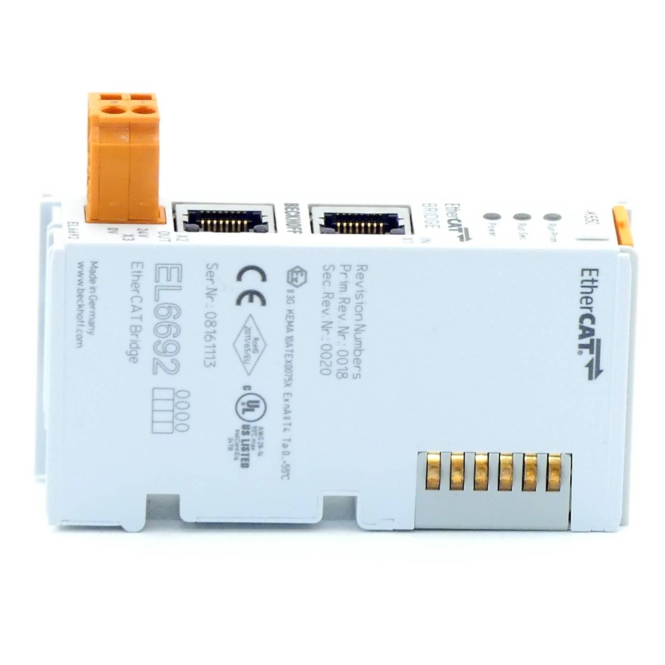 Beckhoff EL6692, EtherCAT-klem, Communicatie-interface, EtherCAT-brug-2