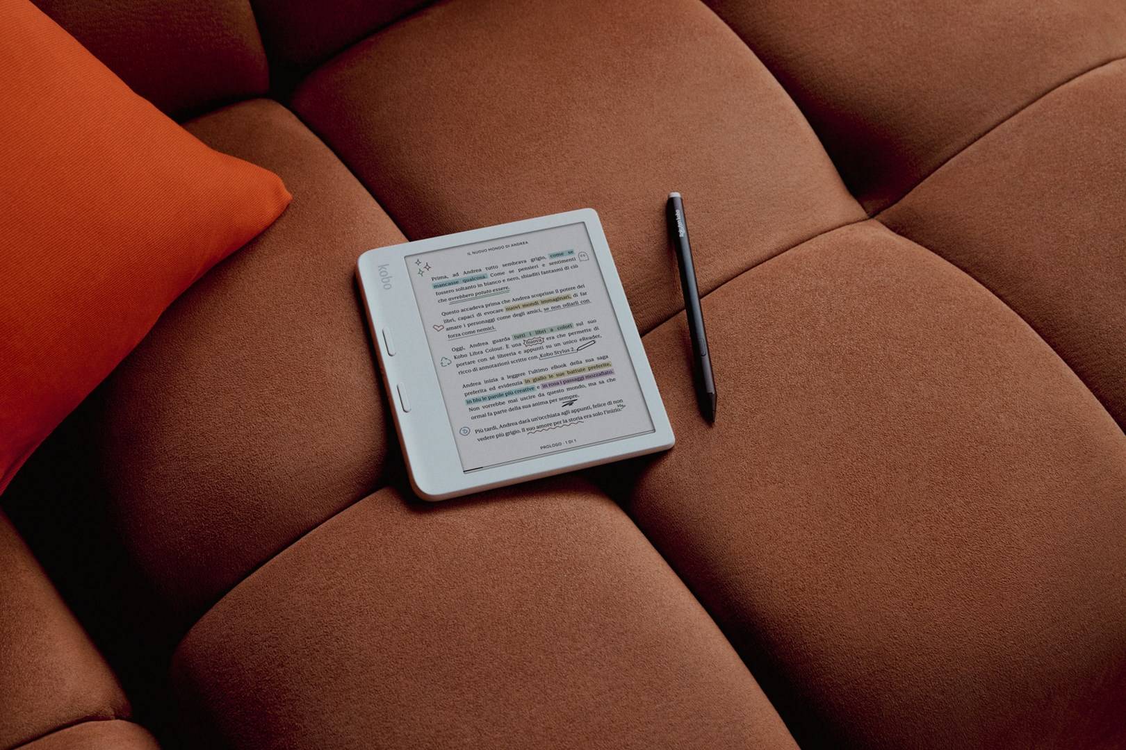 Kobo Libra Colour eReader - Wit - 24000 Boek(en) - 32 GB Flash - 17,8 cm (7") scherm - Touchscreen - 1264 x 1680 - Draad-2