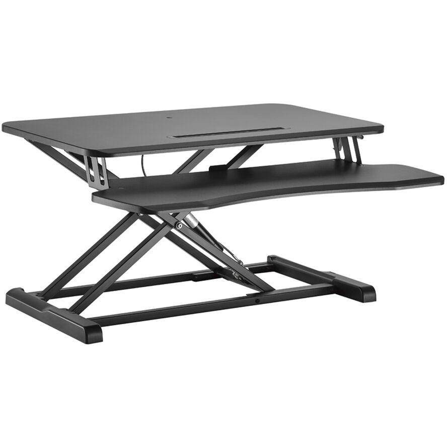 Equip ERGO monitortafel met zit-sta bankverhoger zwart 15kg-0