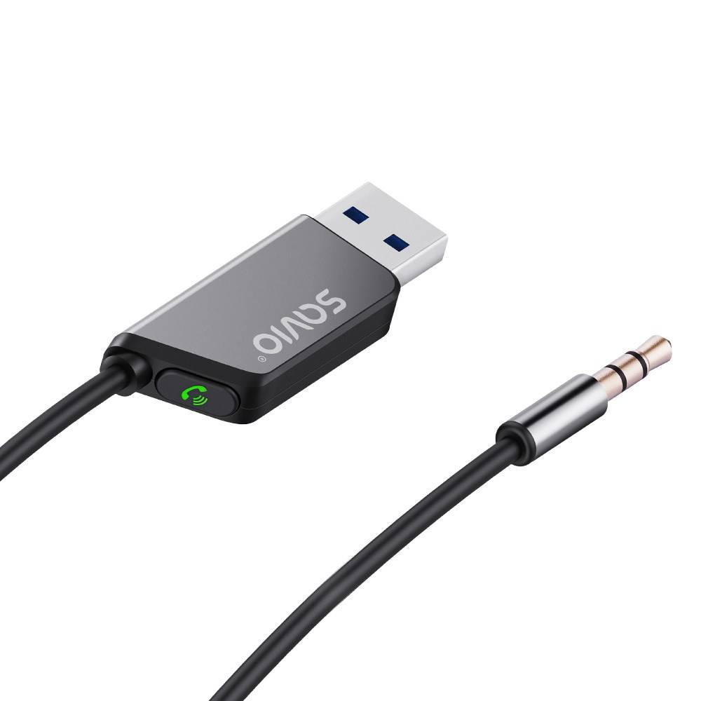 Savio TR-16 zender AUX-adapter met handsfree-functie, Bluetooth 5.3, Google Assistant/Siri-1