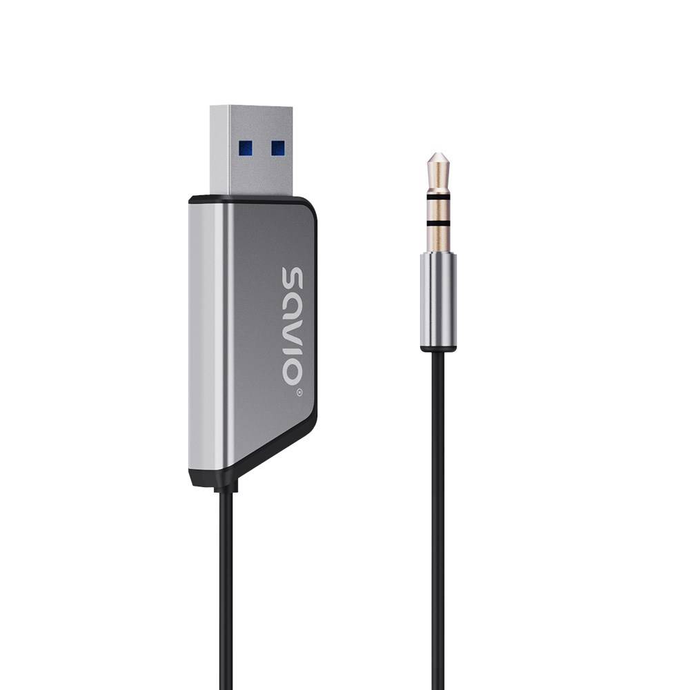 Savio TR-16 zender AUX-adapter met handsfree-functie, Bluetooth 5.3, Google Assistant/Siri-2
