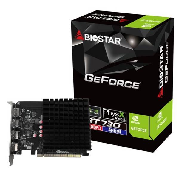 Biostar GT 730 4GB 4xHDMI grafische kaart