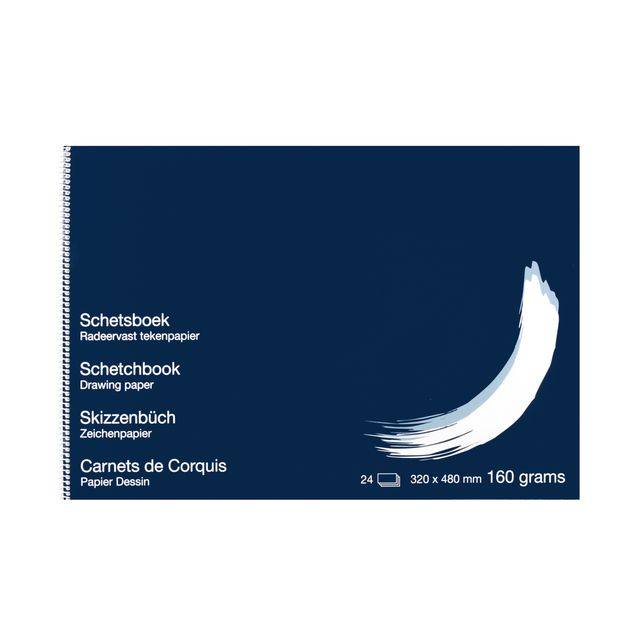 Schetsboek Papyrus 320x480mm 160gr 24 vel-0