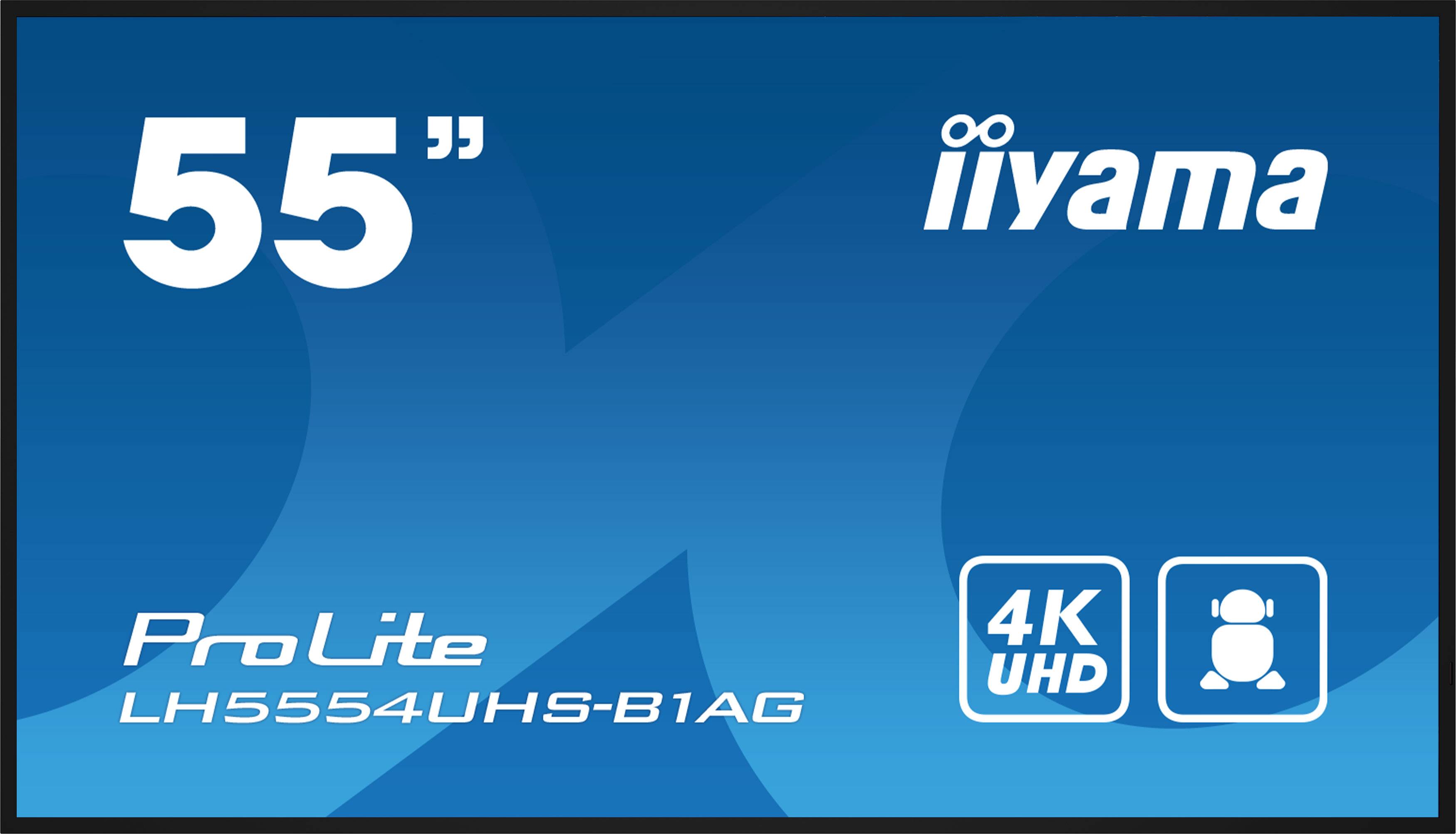 IIYAMA 54,6 INCH 500CD/M2 professioneel grootformaat display met hoge helderheid LH5554UHS-B1AG