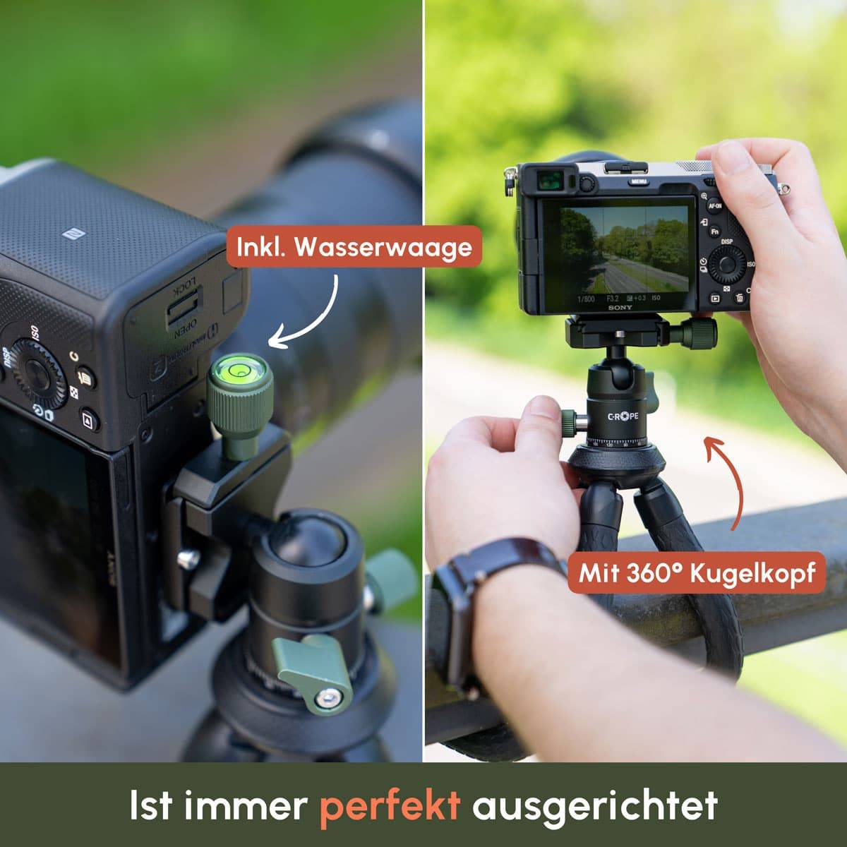 C-ROPE Creatorpod Flexibel Statief met 360° Balhoofd 30cm (adviesprijs)-1