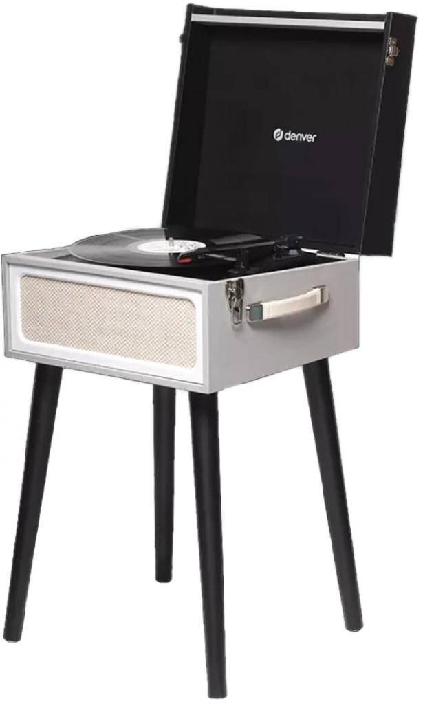 Denver Platenspeler Bluetooth - Ingebouwde Speakers - FM Radio - Auto-stop - Retro - VPR250-2