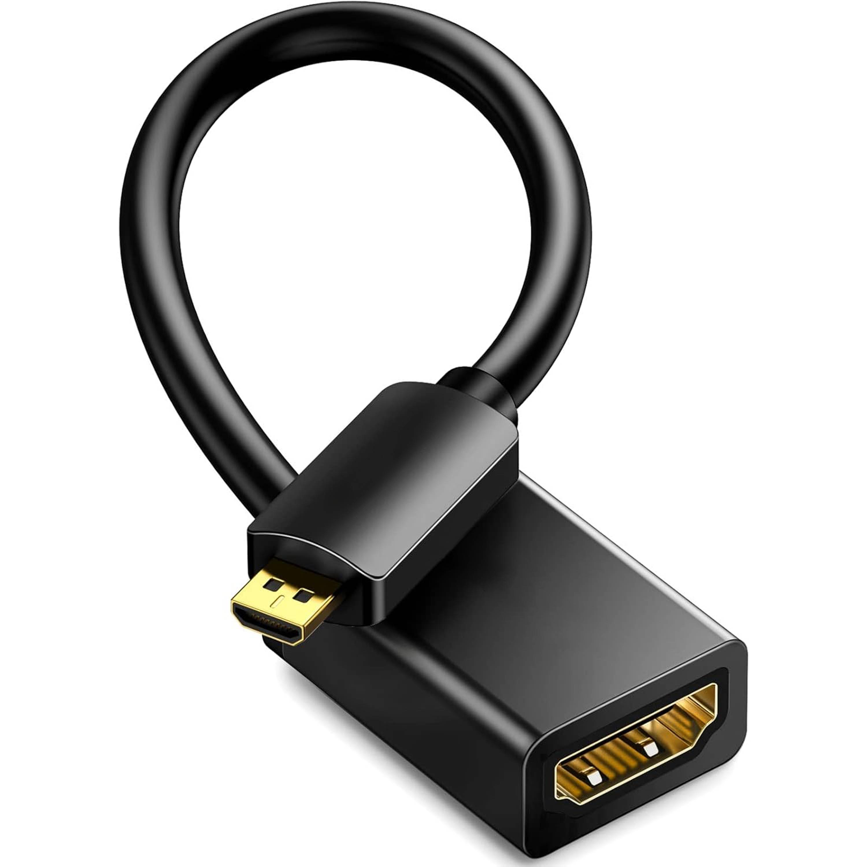 Qost micro-HDMI naar HDMI-adapter - 4K UHD - Zwart-0