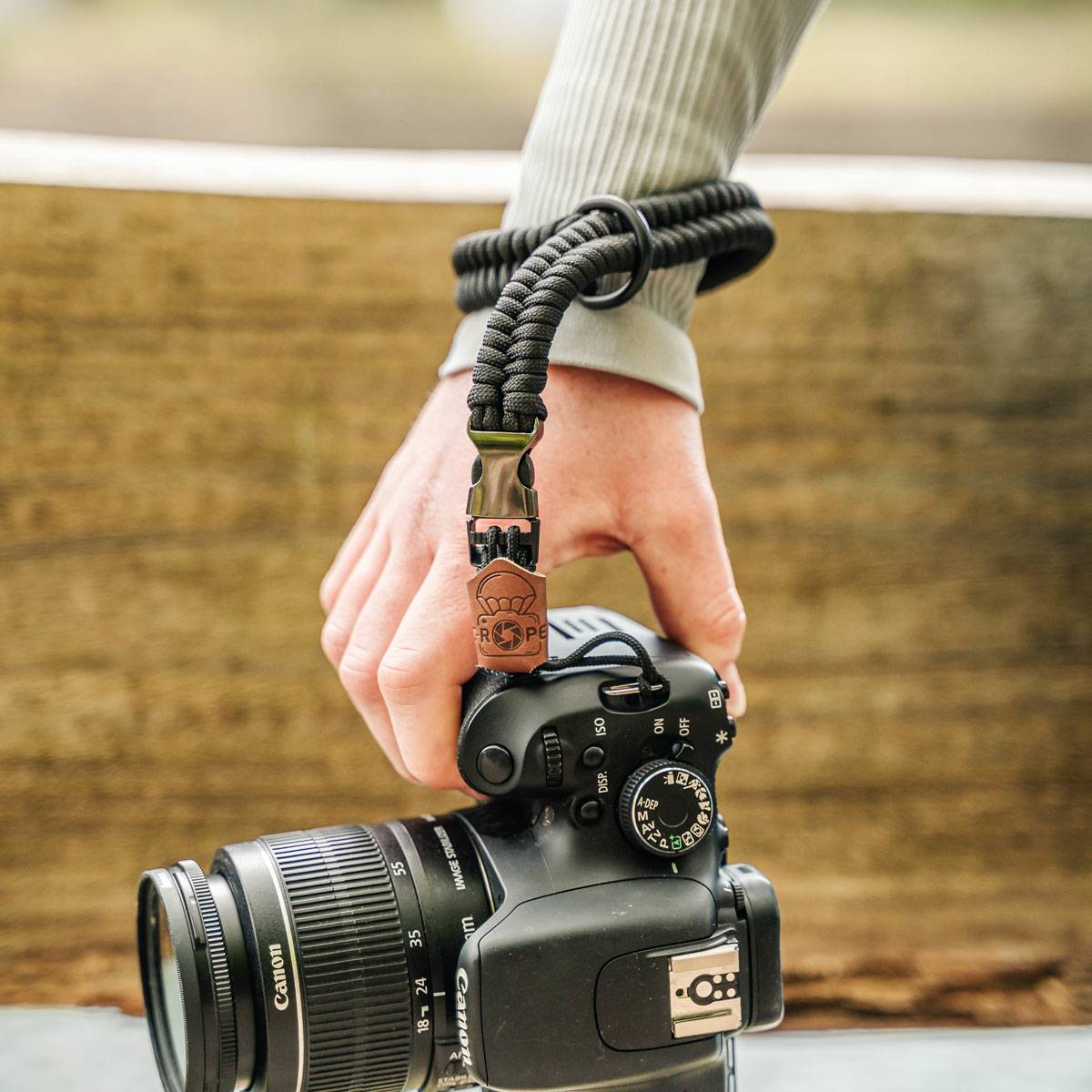 C-ROPE Camera polsband Klauw gemaakt van Paracord 30cm Blauw retail-1