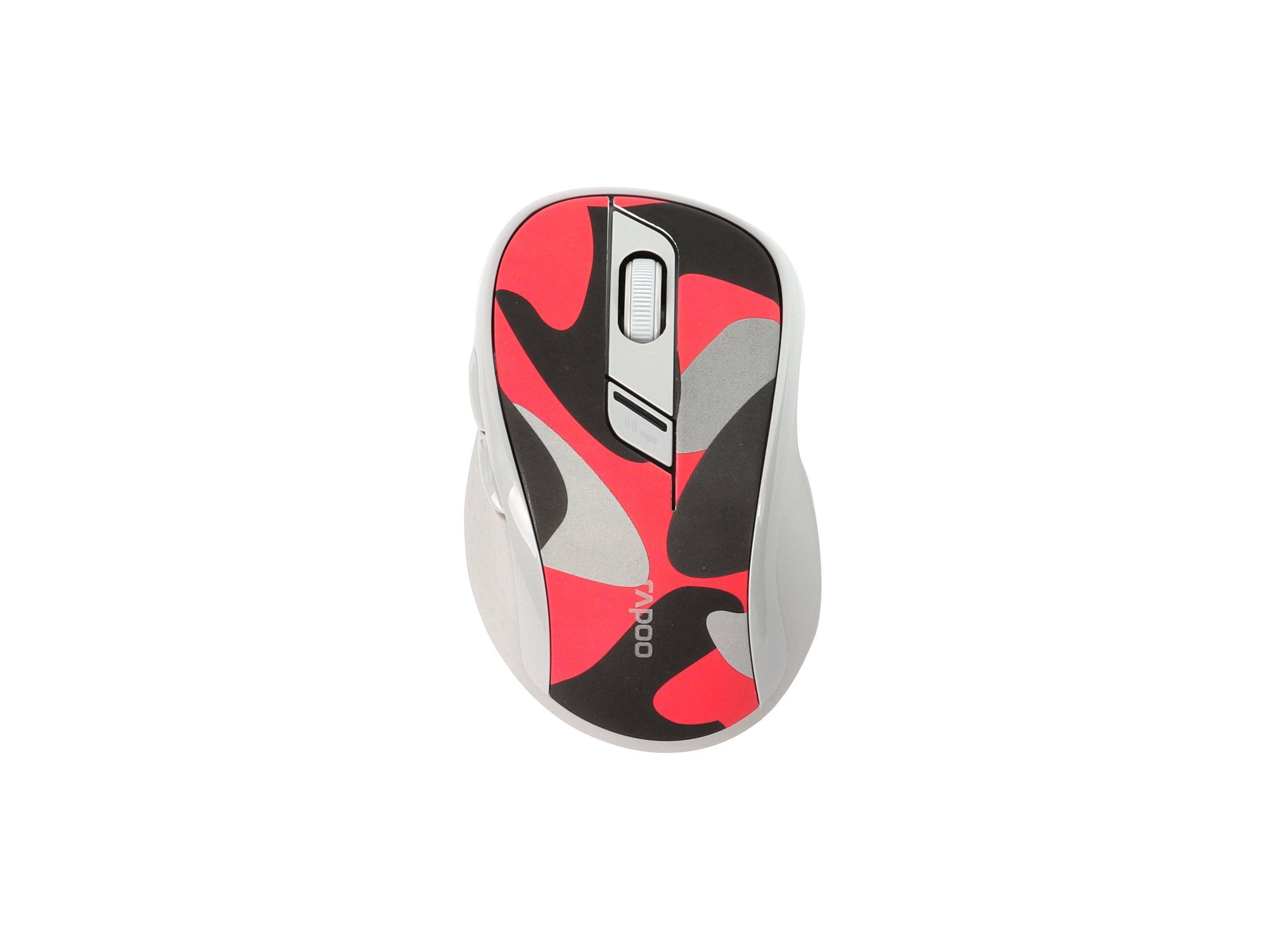 Rapoo M500 Silent - Rot-Camouflage-1