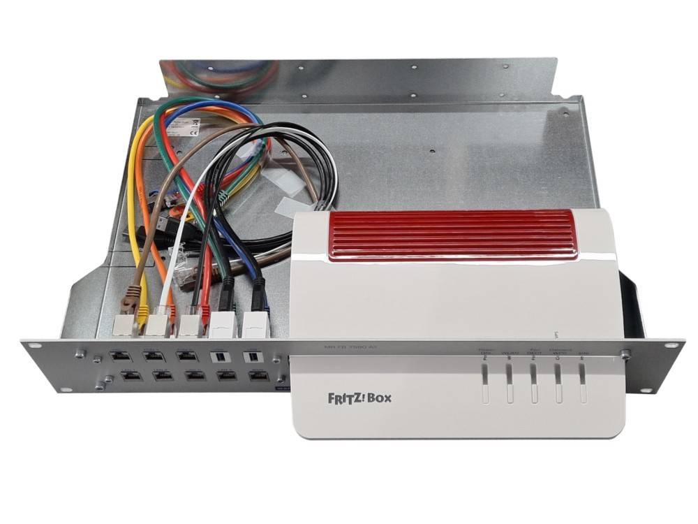 Wantec upgrade kit 19" 2HE voor FritzBox 7590 AX (V2)-4