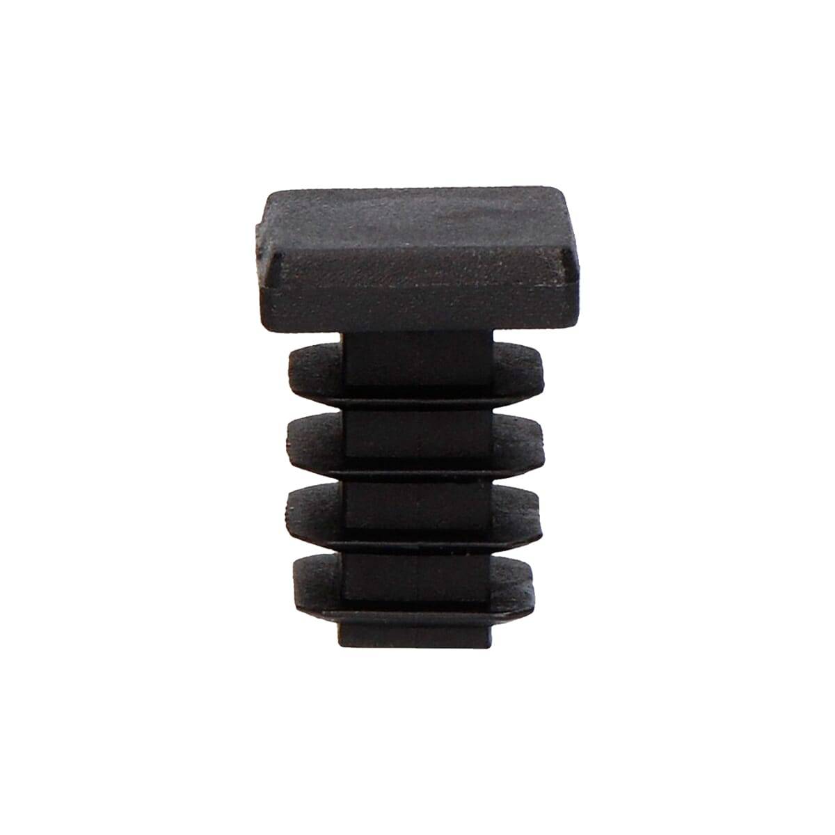 Insteekdop Stoel en Tafel - Stoelpootdoppen Insteek - Vierkant - 16x16mm - Zwart - 4 stuks-1