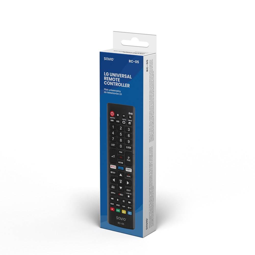 SAVIO universele afstandsbediening/vervanging voor LG tv RC-05 IR draadloos-2