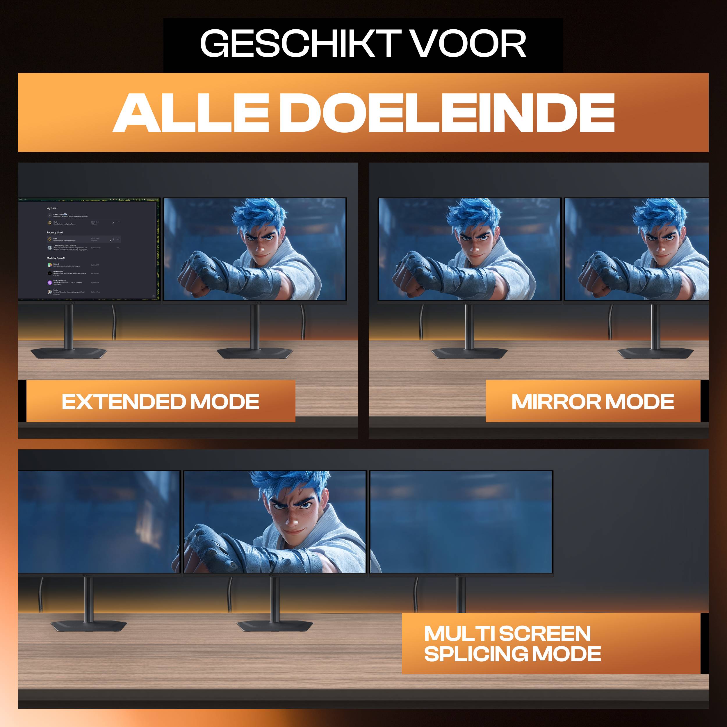 Qost - Premium HDMI Kabel 2.1 - Oranje - 5 Meter-2