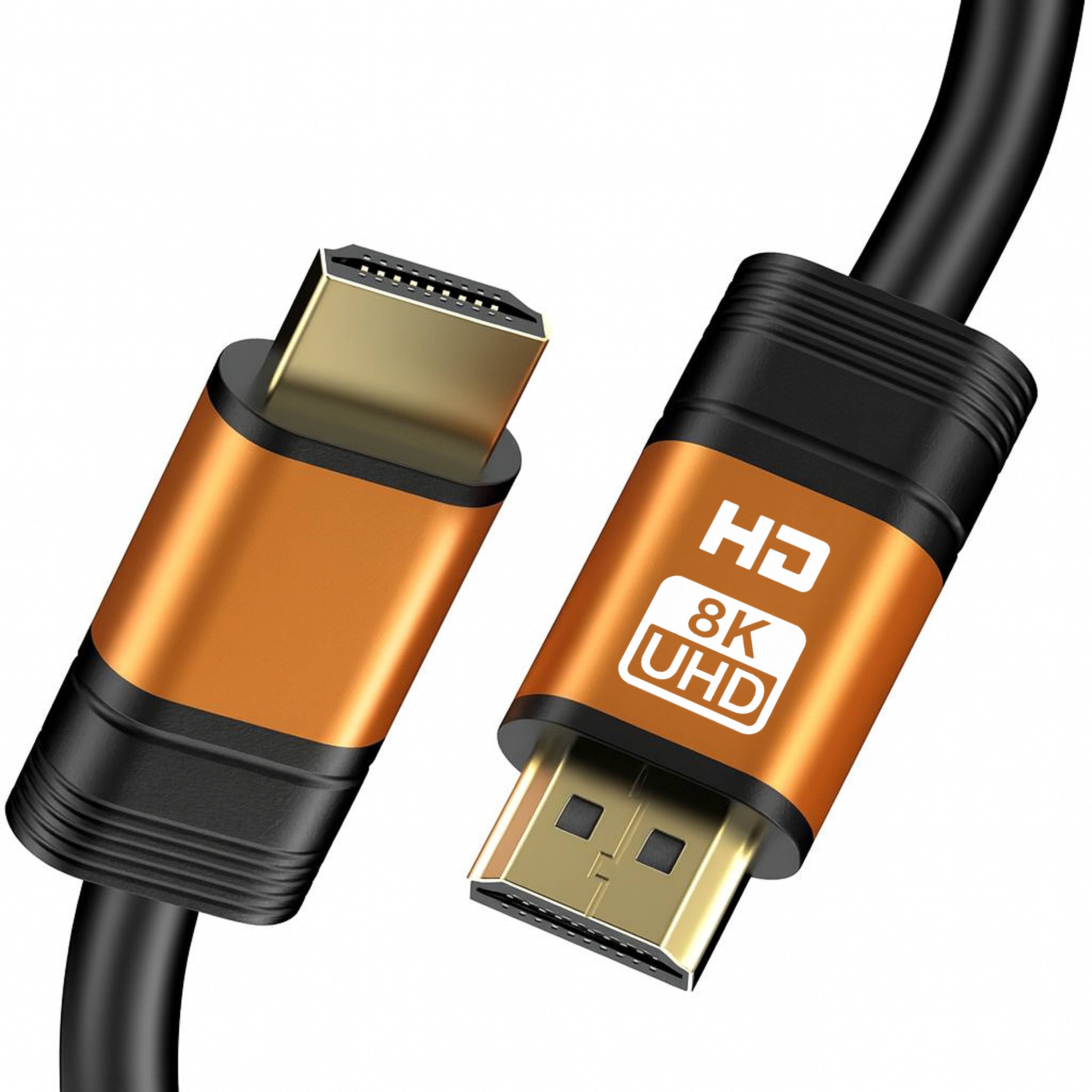 Qost - Premium HDMI Kabel 2.1 - Oranje - 5 Meter-0