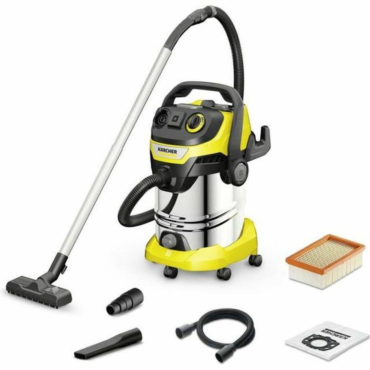 Kärcher Nat/Droogstofzuiger 30 L 1300W Zwart RVS Geel WD 6 P S V-30/6/22/T-0