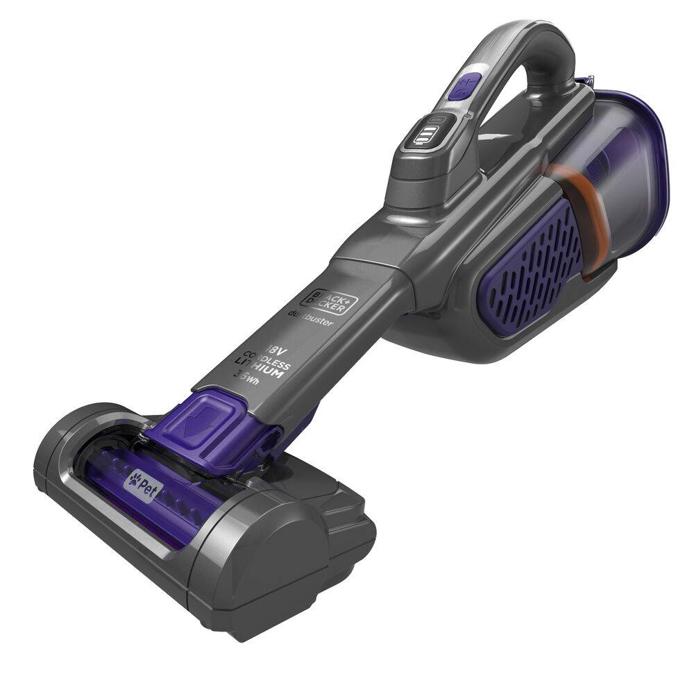 Black & Decker BHHV520BFP Handstofzuiger, Zakloos, Zwart/Violet-2