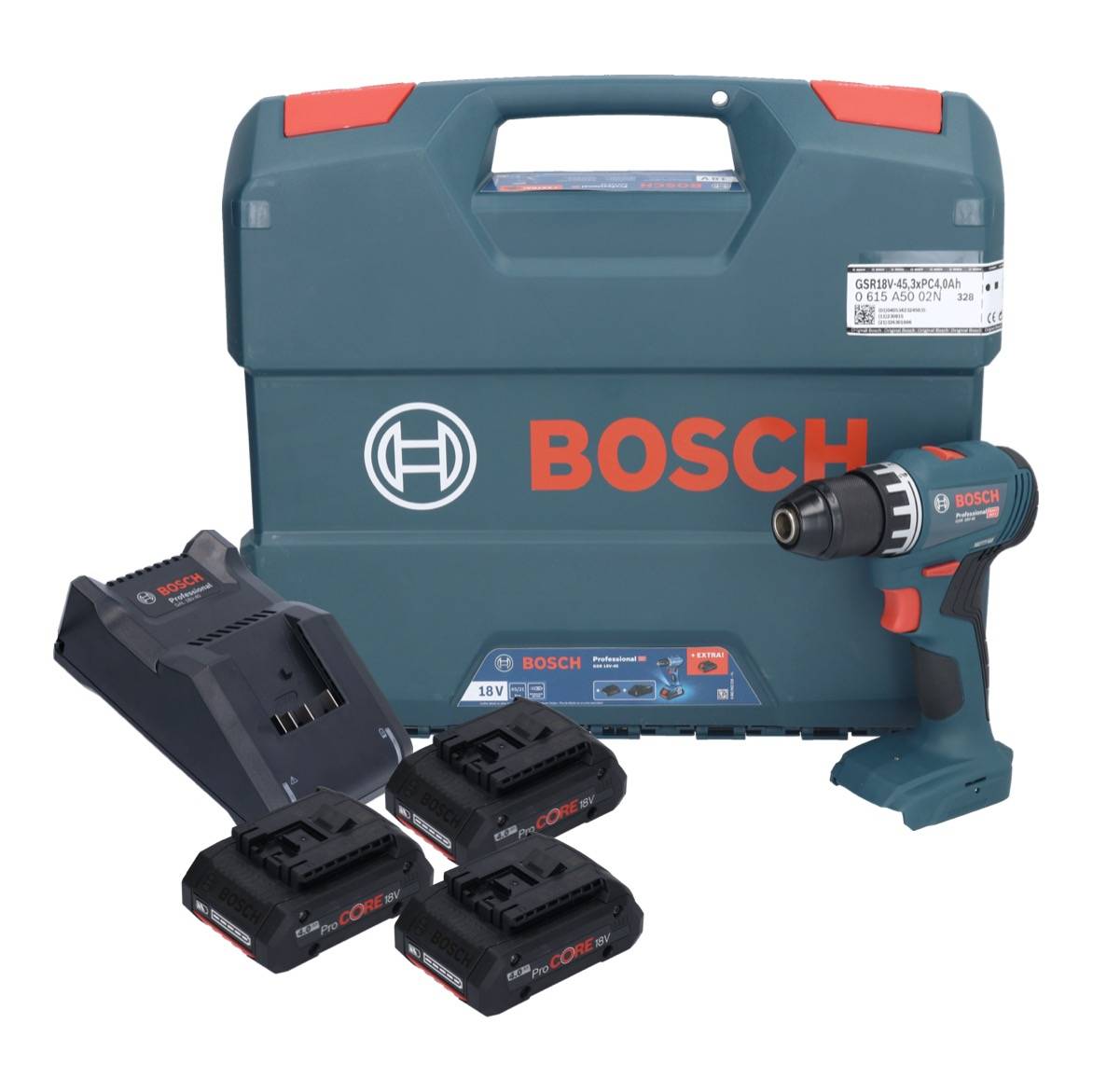 Bosch GSR 18V-45 Schroefboormachine 3xProCORE18V - 0615A5002N-1