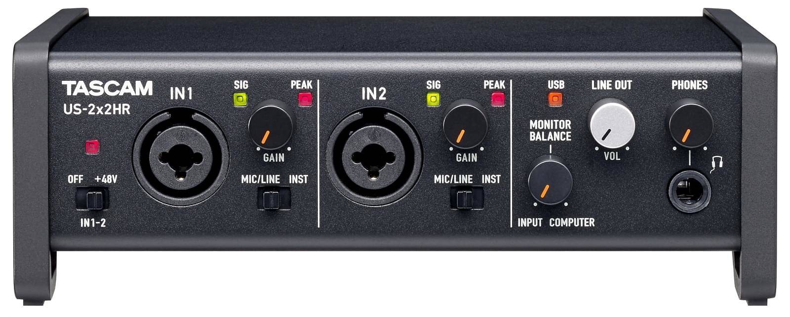 Tascam US-2X2HR audio-interface voor opnames-1