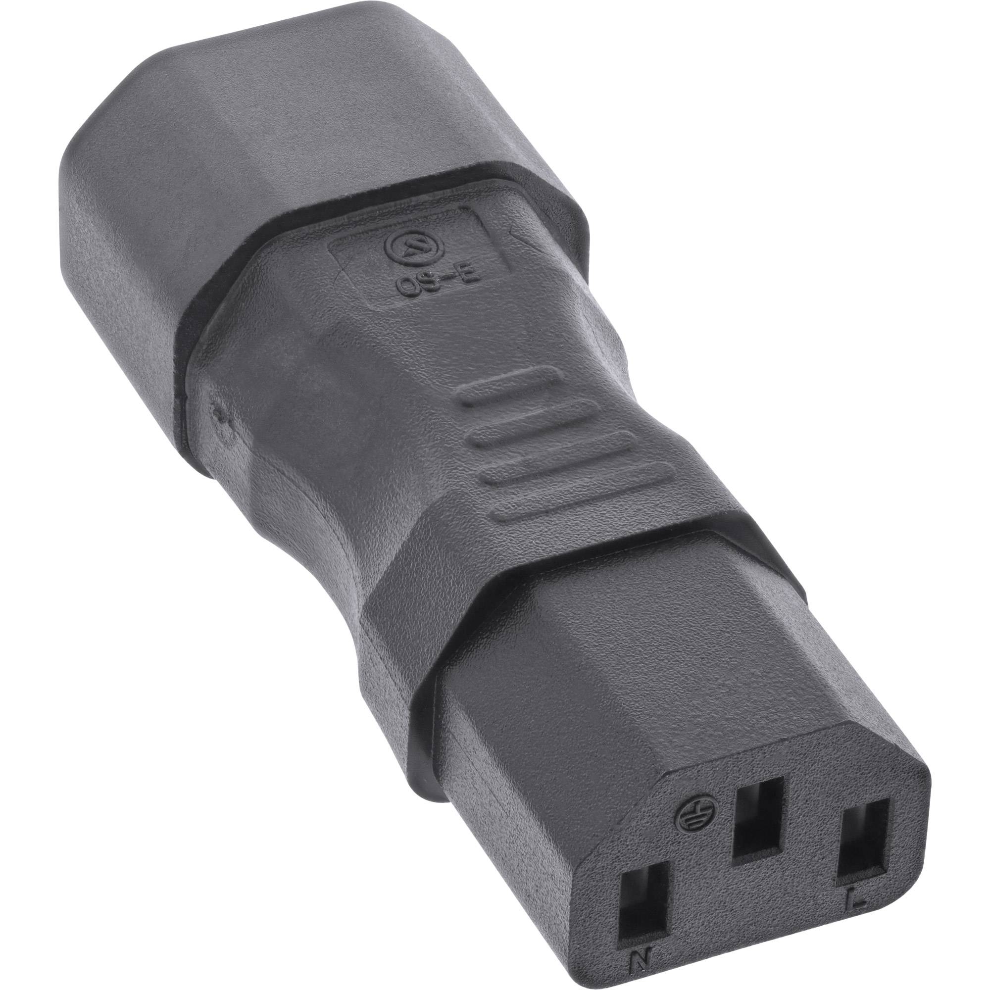 C13 - C14 stroomadapter / zwart-0