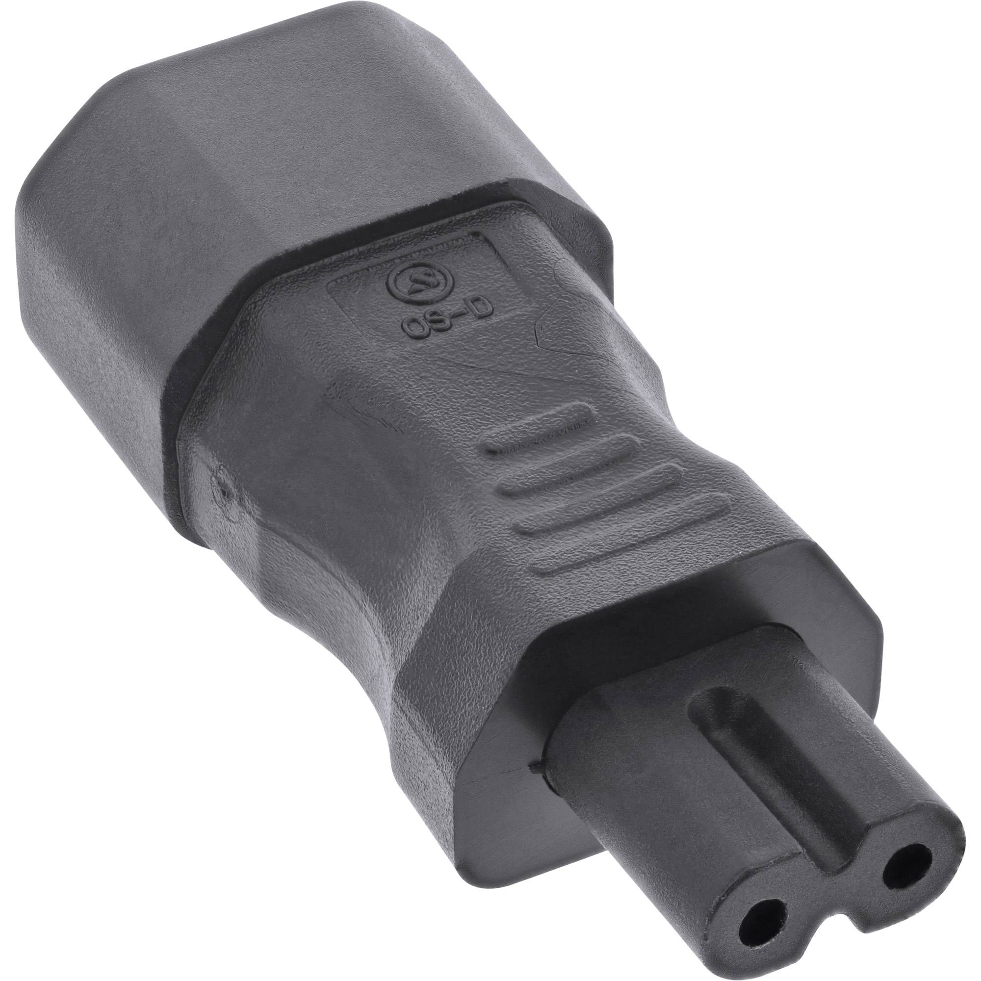 C7 - C14 stroomadapter / zwart-0