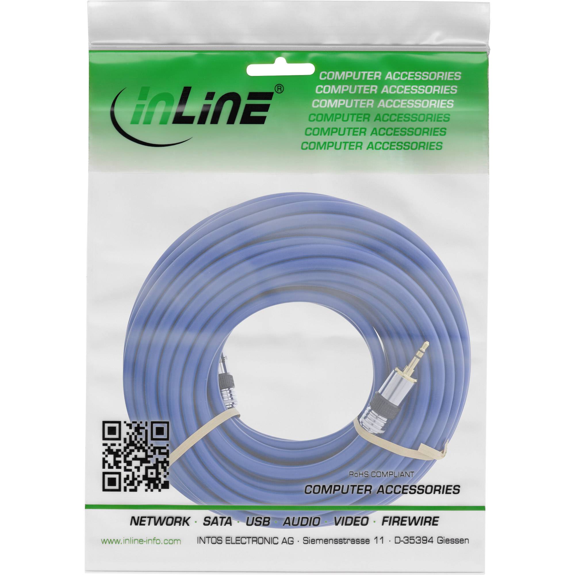 Premium 3,5mm Jack stereo audio kabel / blauw - 5 meter-1