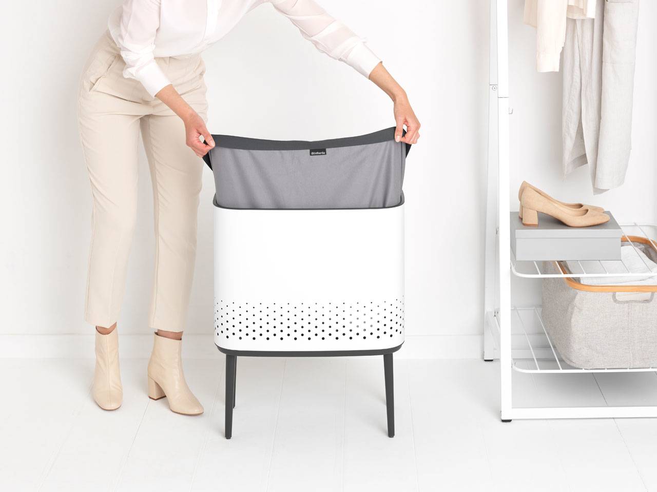 Brabantia Bo wasbak, 60 L wit-2