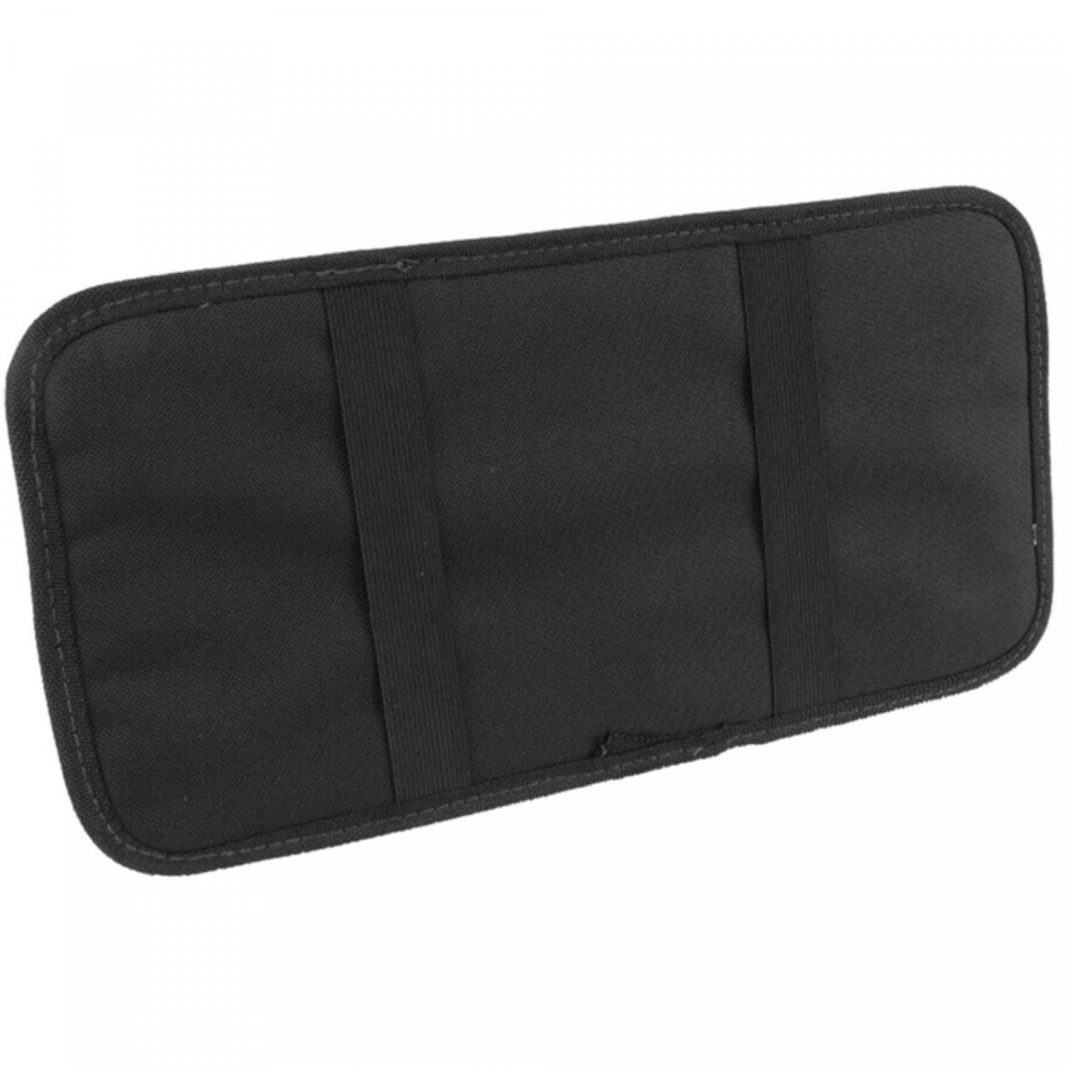 Dunlop - Zonneklep auto-organizer in zwart 18,5x36 cm met afneembaar gsm-vakje-1