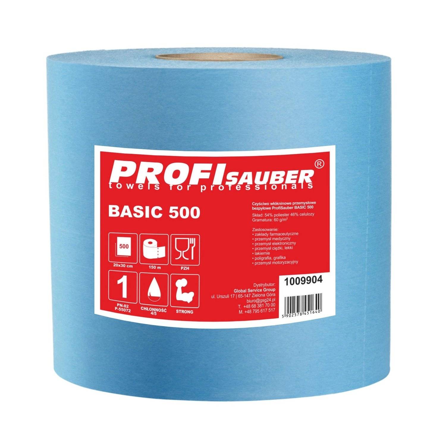 Stofvrij industrieel reinigingsvlies - BASIC 500 - 500 stuks vellen-0