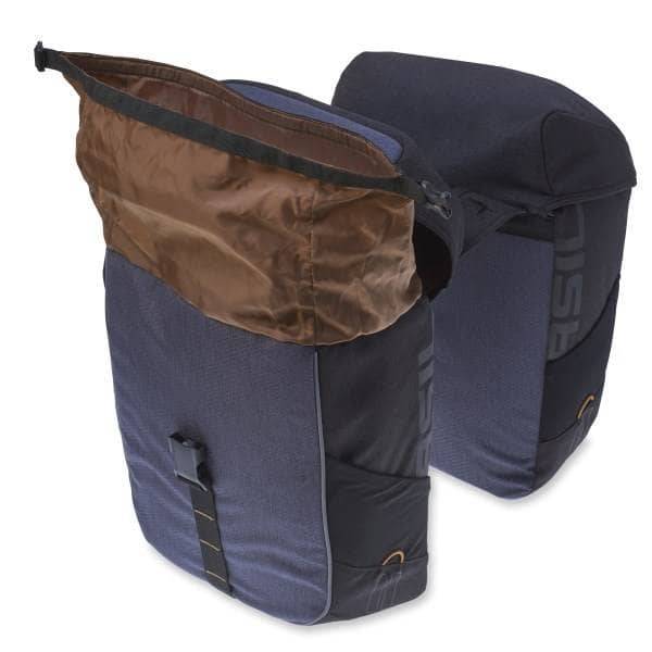 Dubbele fietstas Basil Miles Double Bag 34 liter 34 x 19 x 43 cm - zwart/grijs-1