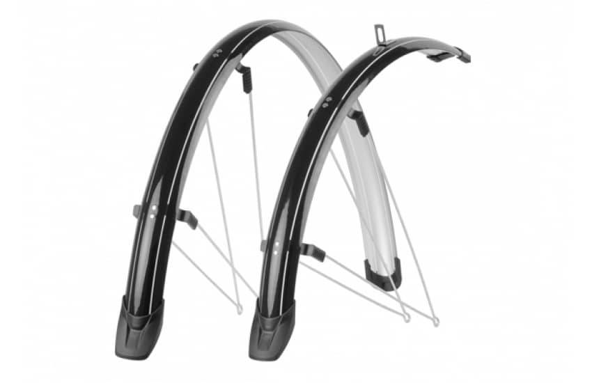 Spatbordset 28"/ 51 mm Polisport Towny - zwart-0