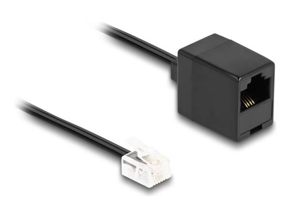 RJ11 (m) - RJ45 (v) DSL modem/router kabel | zwart | 1 meter