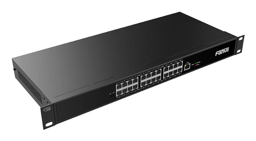 Fanvil PN24 netwerkswitch, onbeheerd, Fast Ethernet (10/100), zwart.-2