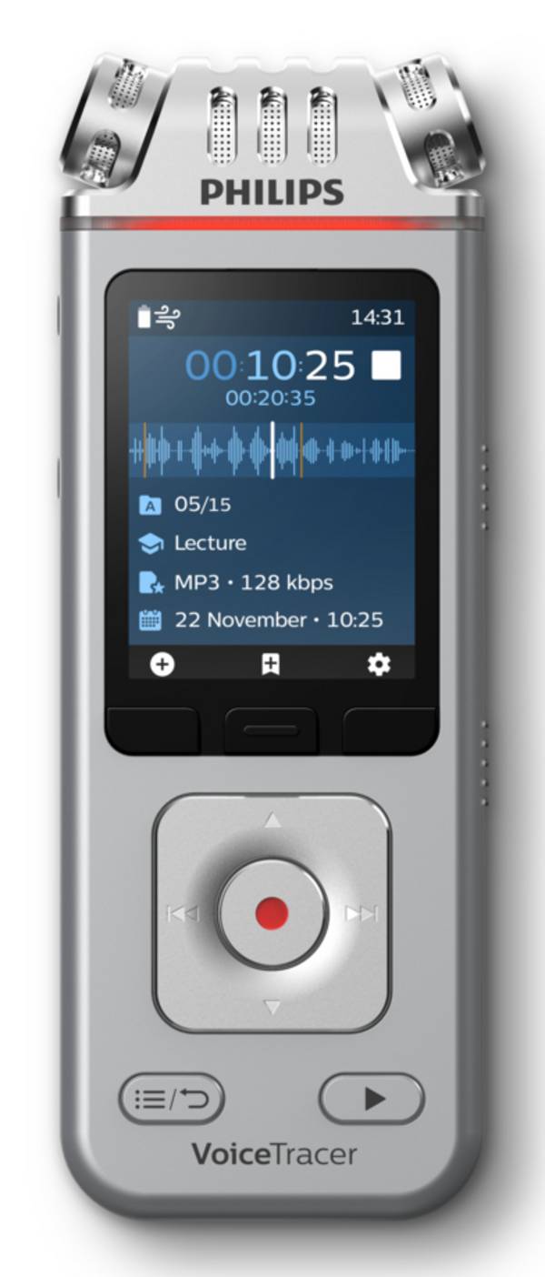 Philips JG.DVT4115 Digitaal dicteerapparaat  Chroom, Zilver