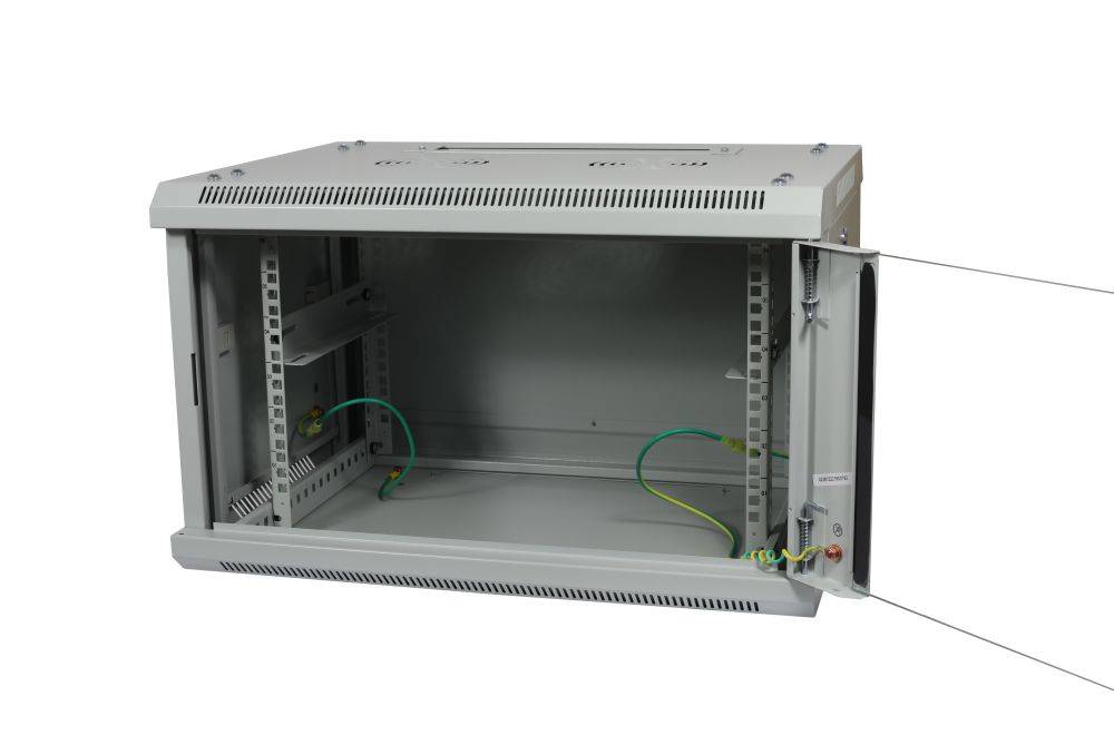 ALLNET 19"Wandgehäuse 6HE 1-teilig T450mm Lichtgrau zerlegt Flat Pack - Wandbehuizing-2