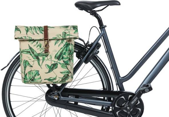 Dubbele fietstas Basil Ever-Green 28 tot 32 liter 28 x 16 x 35 cm - sandshell beige-1