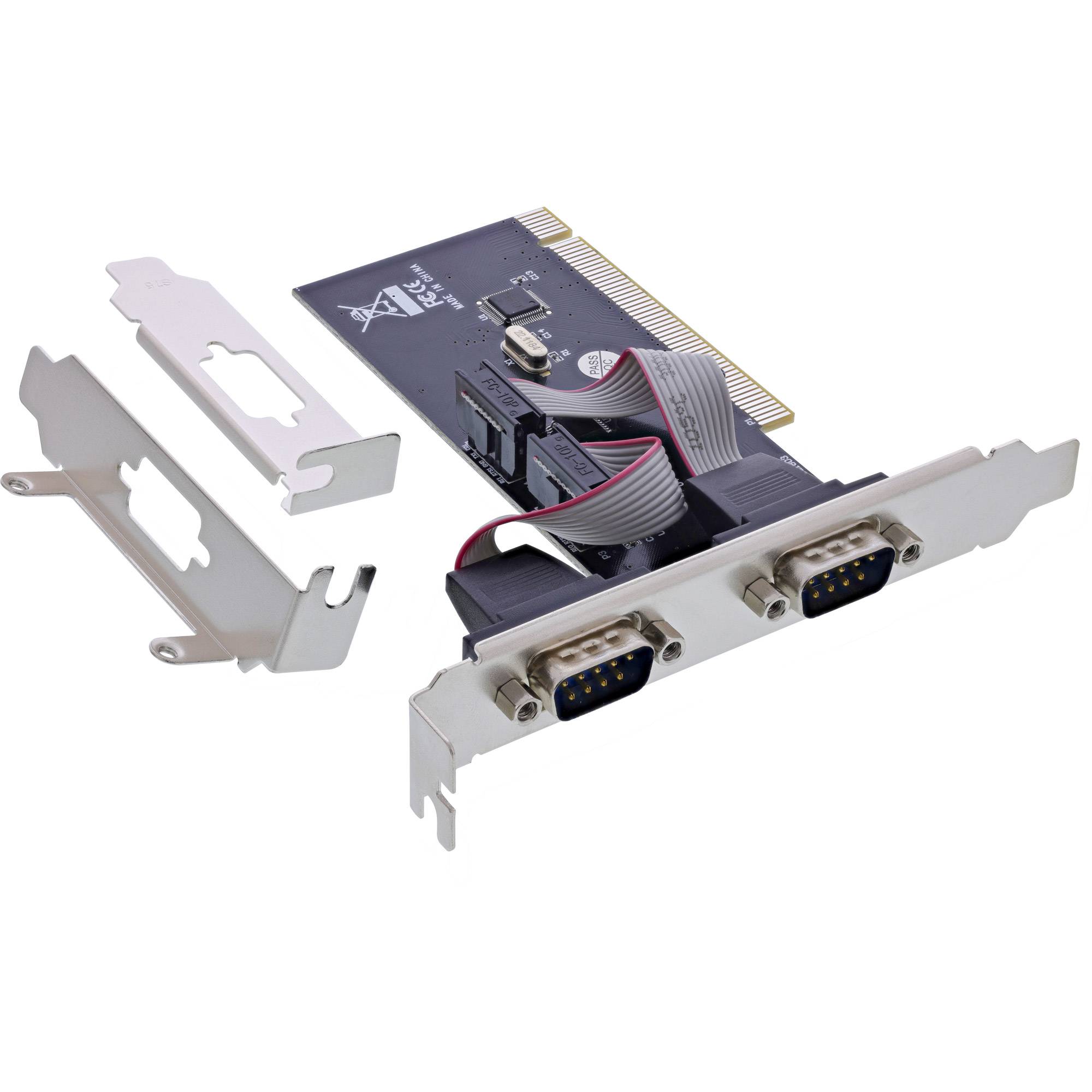 InLine® interfacekaart, 2x 9-pins serieel, PCI