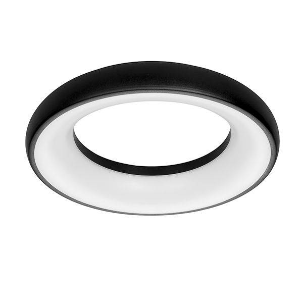 LED rond licht Donut ww zwart 25w-0