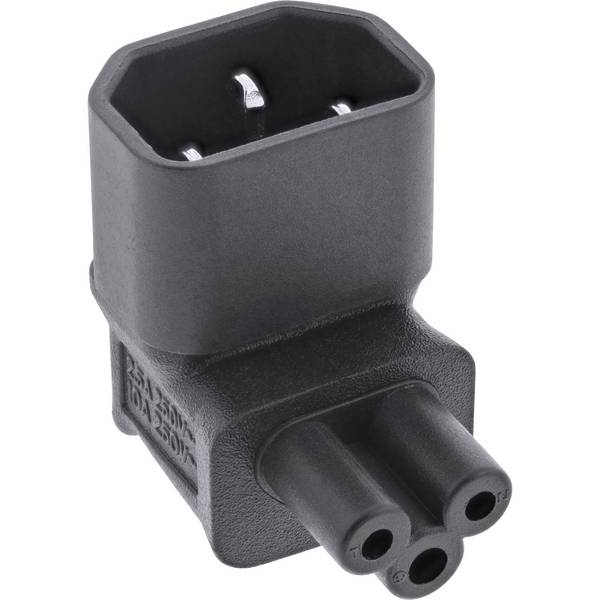 C5 - C14 voeding adapter haaks / zwart
