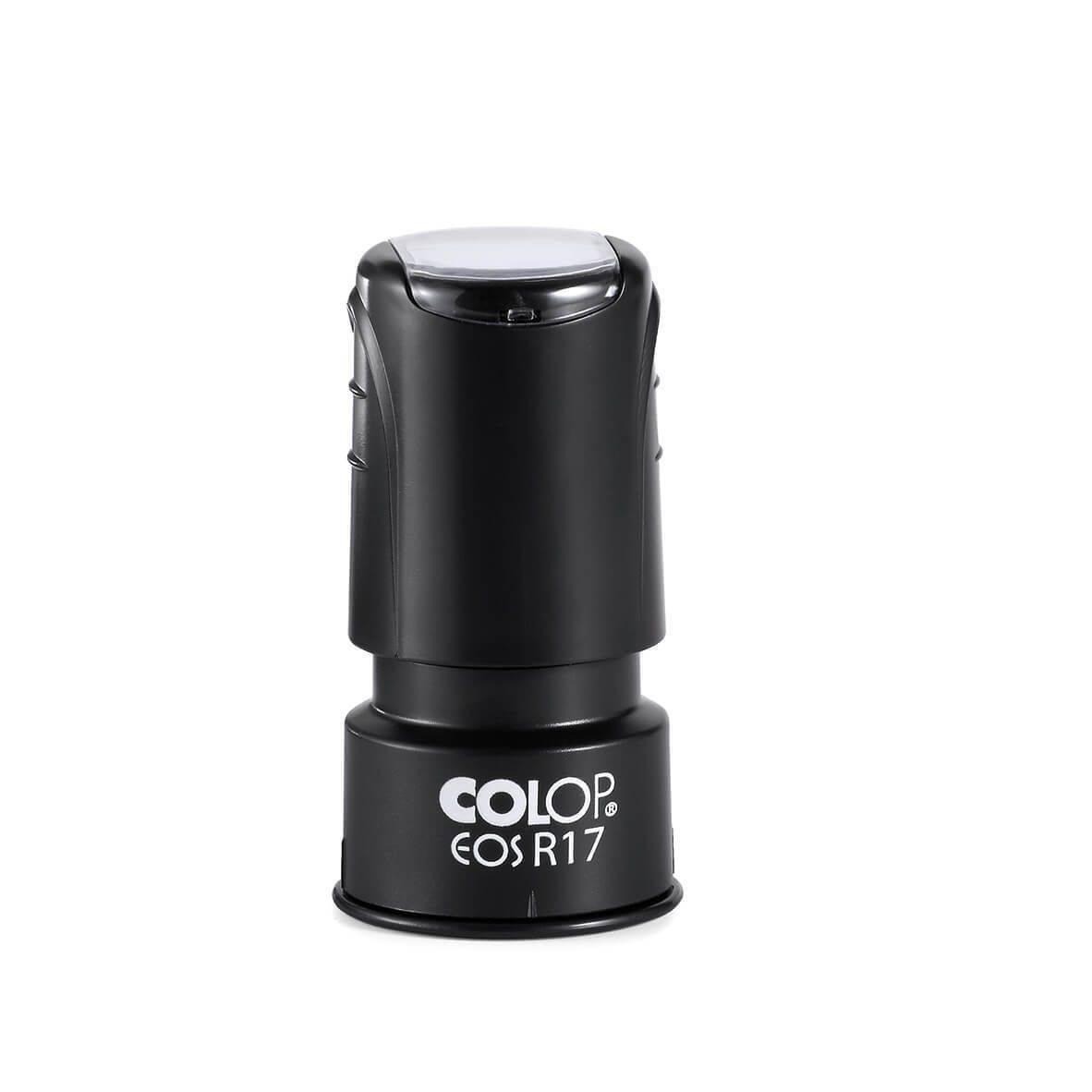 Tekststempel Colop EOS R 17 personaliseerbaar met stempelplaat zwart-0
